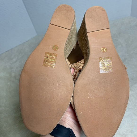 REVOLVE Jeffrey Campbell Tan Wedge Sandals with Lattice Design - Picture 5 of 11